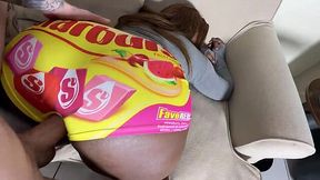 Starburst shorts make this dude lose his fucking mind... creampie incoming