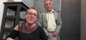My step grandpa mature secretaries Belinda and Jul