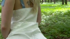 Flash my pussy in the forest