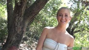 POVLife Blonde 18+ Teen sucks fucks cock outdoors