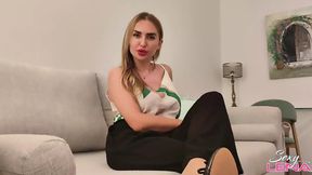 Nylon Feet Ballerinas Control