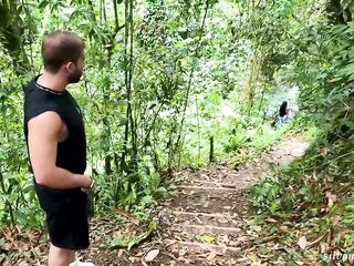 Pervert masturbates whilst I get bare in the river - Silvana Lee & Brian Evansx