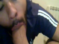 Arab tenant sucks big cock to avoid rent