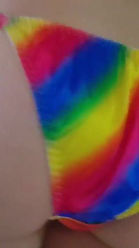 Unforgettable moment from "Complications of satin silk panties"