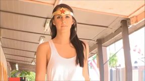 wonder woman cosplay public nudity