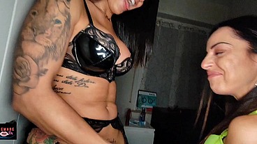 New!!! Double gift, Maya get fucked by a trans and husband together, DVP, DP, 2 Huge Cocks.
