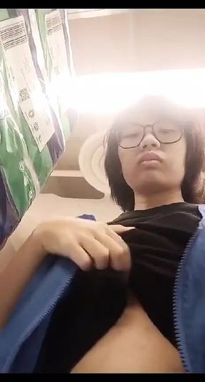 Showing boobs