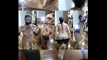 Mirelladelicia naughty bitch striptease in front of the mirror