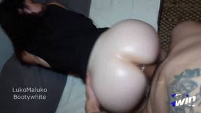 Butt-fucking my stepsis with a phat white pecker on @bootywhite. Perfect ass, gasping blowjobs, and raunchy doggy.