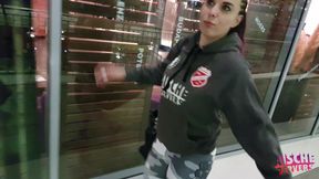 Foxy German babe gets her pussy drilled in a mall