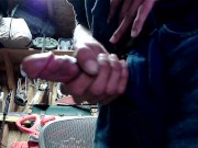 DILF Giving The Fans What They Crave, My Huge Cock Dripping With Cum 😈🍆💦