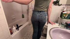 'Desperate Pee & Golden Shower&#x1F6BF; In Jeans: A Dirty Encounter'