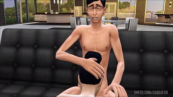 stepbrother and stepsister fucking after swimming together in the pool - Family sex