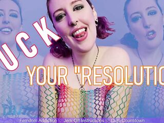 BANG YOUR RESOLUTION - Preview - Failure to Quit Femdom JOI by Miss Faith Rae with Femdom Addiction and Cum Countdown