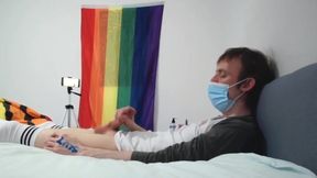 Sammy Andrews playing with his cock