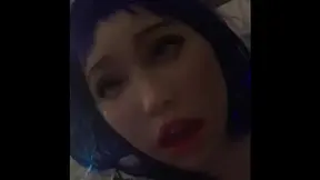 Asian Rubber Doll Blowjob