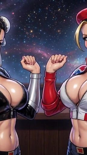 Chun Li and Cammy Hot Cleavage