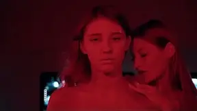 Hot blonde assistant gets seduced by dominant lesbian vampire