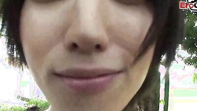 Petite Asian babe gets fingered and fucked hard in HD