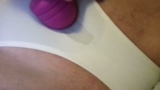 Teens squirting orgasms straight through her panties while vibrating pussy and clit!
