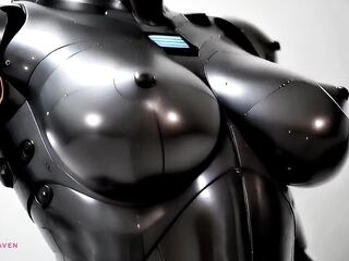 Large Titted Sex Robot Is Willing To Receive Your Cum - Close-up - POV - AI