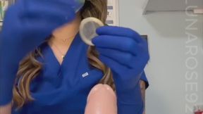 POV Nurse teaches you how to put on a condom and use one