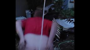 Dirty enema in my backyard