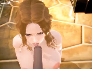 GOLDEN-HAIRED BANGED 3D HENTAI