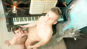 Piano Passion Turns to Bareback Heat – Aryo Ventura Peter Pollock Collide – GayXXX