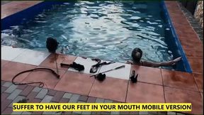 YOU HAVE TO SUFFER TO LICK OUR FEET MOBILE VERSION