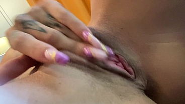 SUPER CLOSEUP ASS VIDEO - FINGERING my PUSSY & SUCKING DILDO until CUM - Susy Gala