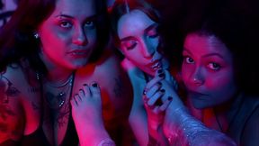 Foot Worship, Tickling Fetish &amp_ Wax Play with Bratty Girls!