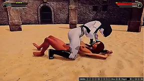 Draka vs Greta (Naked Fighter 3D)