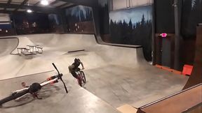 man gets pounded by wall