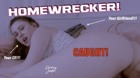 CAUGHT Home Wrecking! Your Hairy Ex-GF With A Breeding Kink Fucks You In Bed With Your Girlfriend!