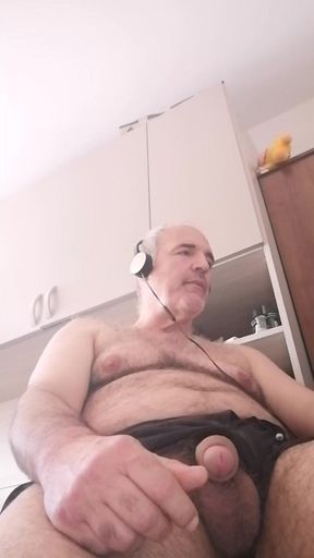 I Jerk My Cock Hard Enjoying Like a Pig While Watching a Porn Movie!