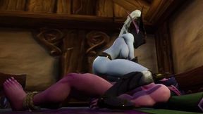 Female Dominates with Bondage Strap &#x00A6; Fantasy Roleplay Scene