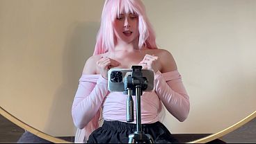 Zero Two Pixie Skirt Tease - Pink Panties to Vibrator &amp_ Dildo Bliss