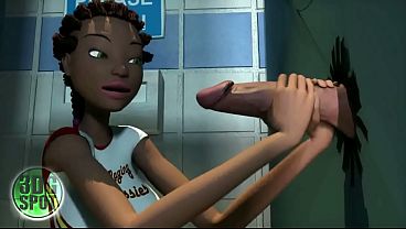 Black Teen Girl gets a Glory Hole BBC BJ