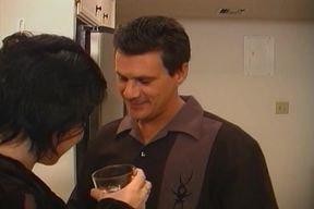 Horny Brunette's Kitchen Oral Adventure