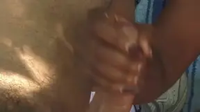 Raven-haired Kitten gives a tasty black cock a blowjob