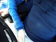 Polish sex in the car. sucks and bangs on the forest road, I go twice on her white ankle socks