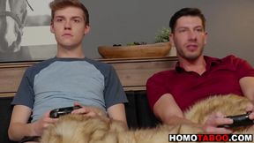 Stepbrother Deflowers Virgin Teen 18+ in Taboo Gay Sex Scene