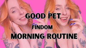 MORNING ROUTINE FOR A GOOD PET
