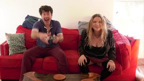 big booty stepsister fucked hard in doggystyle after losing a bet to her stepbrother!