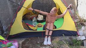 Sofi bound on an island in a tent_ Part 3