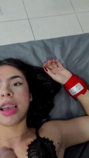 POV facial, An old and perverted stepfather and his stepdaughter   Clip 1