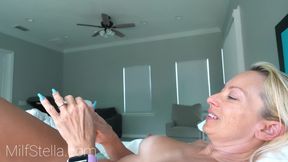 Stella Gives You a Morning Handy in Long Blue Fingernails - the Handmaiden E16