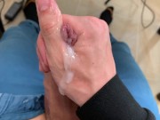 Handsome Jock wanking his FAT COCK until the balls are DRAINED / perfect dick size / sweet boy / top