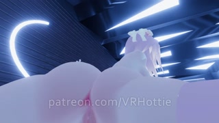 Slut Grinding With Lovense Has Shaking Orgasm Teasing Face Riding Dildo Ride VRChat POV Lap Dance